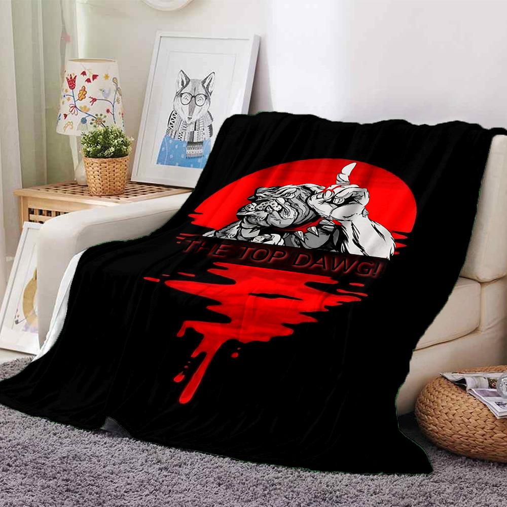 1pc Top Dawg! Throw Blanket Soft Flannel, Cozy All Season Polyester Perfect for Home, Office