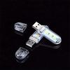 1 шт. USB светодиодная лампа для чтения книг, ночник 1 Вт 5 В, питание от зарядного устройства, 3 светодиода, 8 светодиодов, 24 светодиода, светодиодный свет, защита глаз, энергосбережение