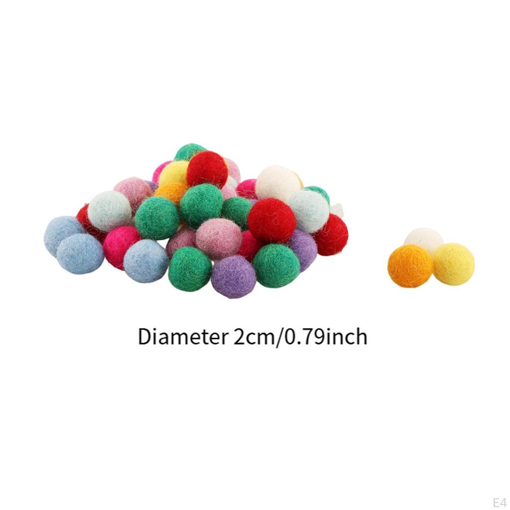 100 Сделанных вручную Разноцветных Сфер для Аксессуаров для Волос и Домашнего Декора