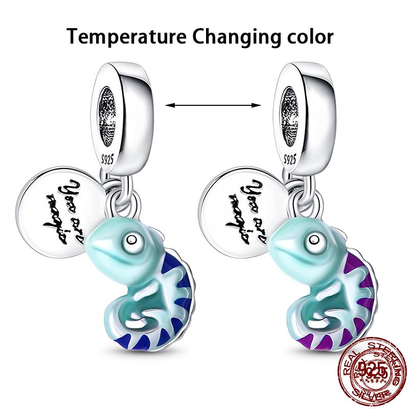 Original 100% sS925 Sterling Silver Luminous Octopus Ocean Series Charms Fit Bracelet DIY Beads Ms Jewelry Gift New In