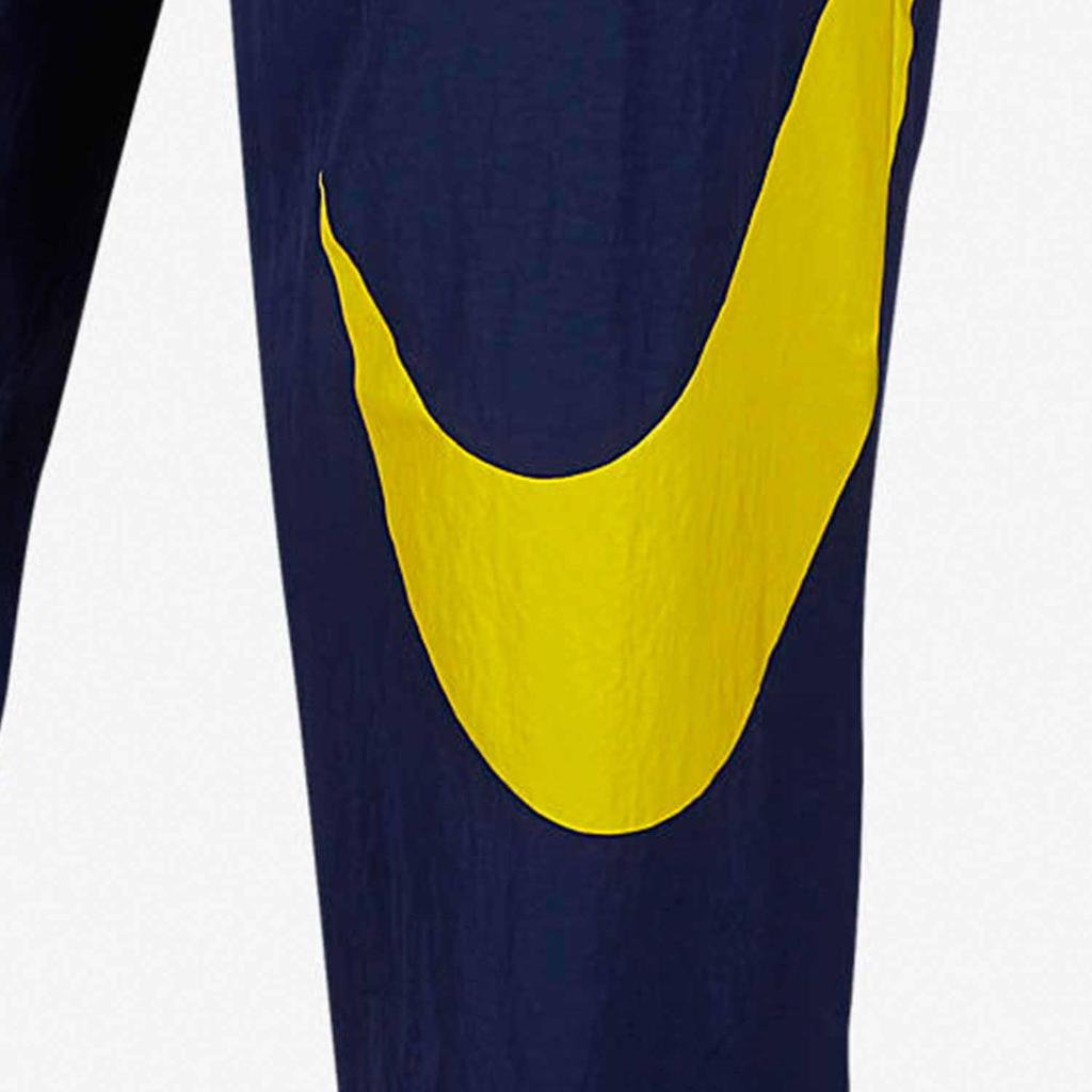 Nike Мужские тканые спортивные штаны с большим Swoosh, темно-синие AT5680-470