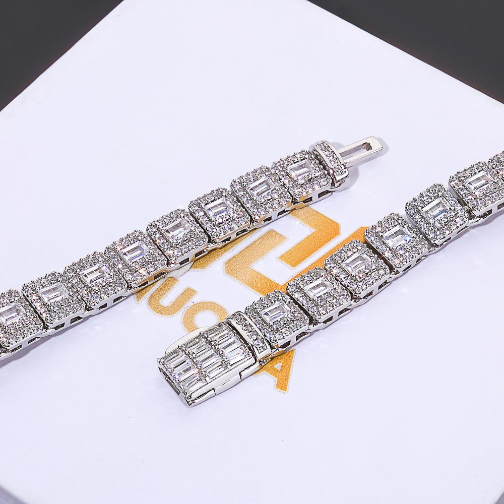 Hip Hop 7.5mm Tennis Chain Bracelet Iced Out Cubic Zirconia Bracelet Fine Jewelry for Men Women Gift