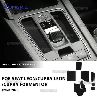 Для Seat Leon MK4 Cupra Leon Cupra Formentor 2020 2021 2022 2023 2024 2025 Наклейка для хранения на панель переключения передач центральной консоли Интерьер