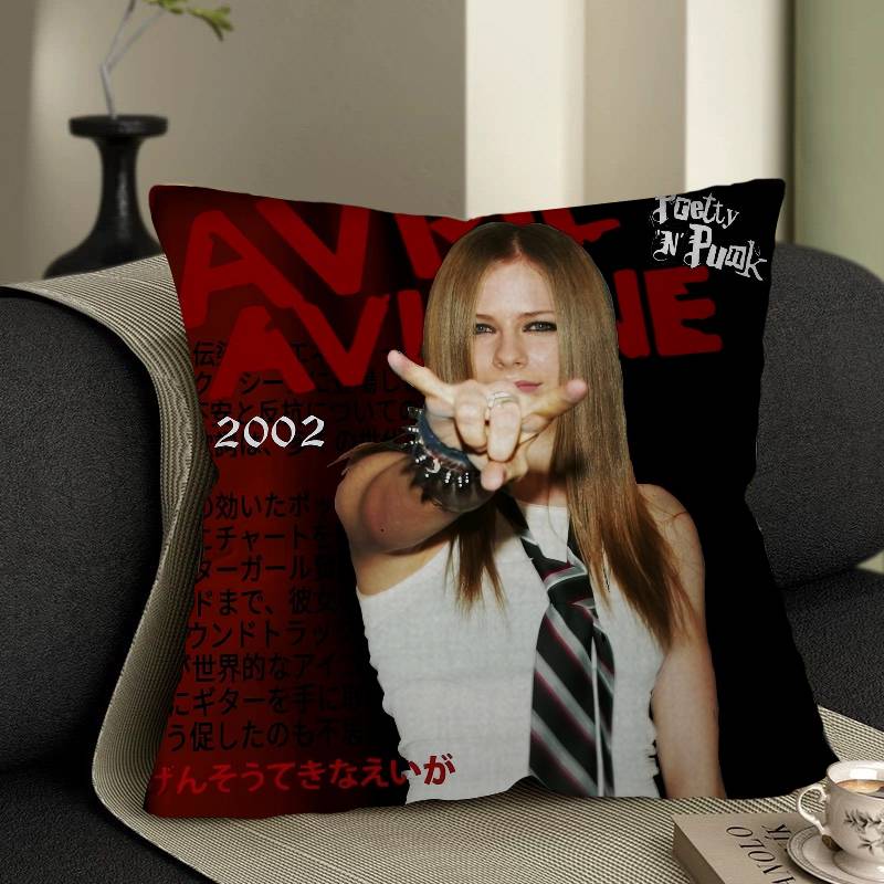 AAvril Singer RRamona Lavigne Cushion Cover Car Throw Pillow Case For Sofa Car Christmas Gift xcm xcm