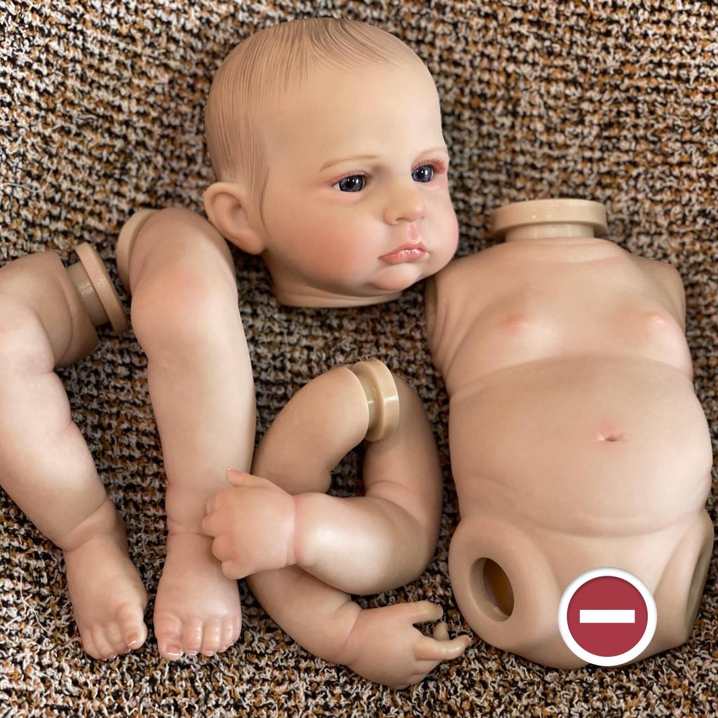 18-20 дюймов Кэмерон Реборн для мальчиков и девочек, мягкий винил на все тело с 3D нарисованными венами, видимые реалистичные настоящие куклы реборн и наборы неокрашенных кукол