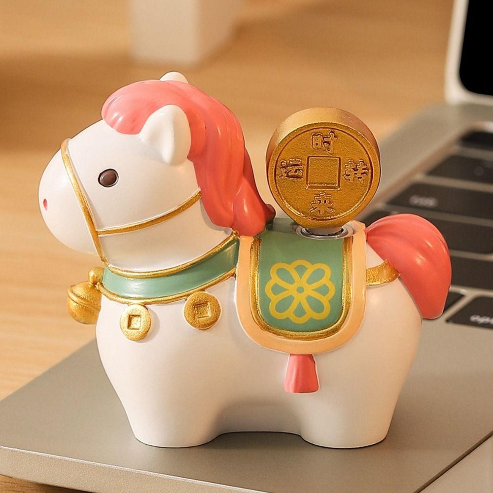 Vivid Design Horse Shape Ornament Unique Zodiac Horse Figurines  Spring Festival