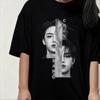 2026 Винтажная футболка с узором Bang Chan Stray Kpop для унисекс, летняя, новый стиль, подходит как для мужчин, так и для женщин, повседневная футболка