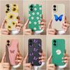 For OPPO A2 A38 A58 A78 A79 Realme 11 Pro Plus Phone Case Cute Fashion High Quality Sunflower Butterfly Matte Liquid Silicone For OPPO Phone Bumper