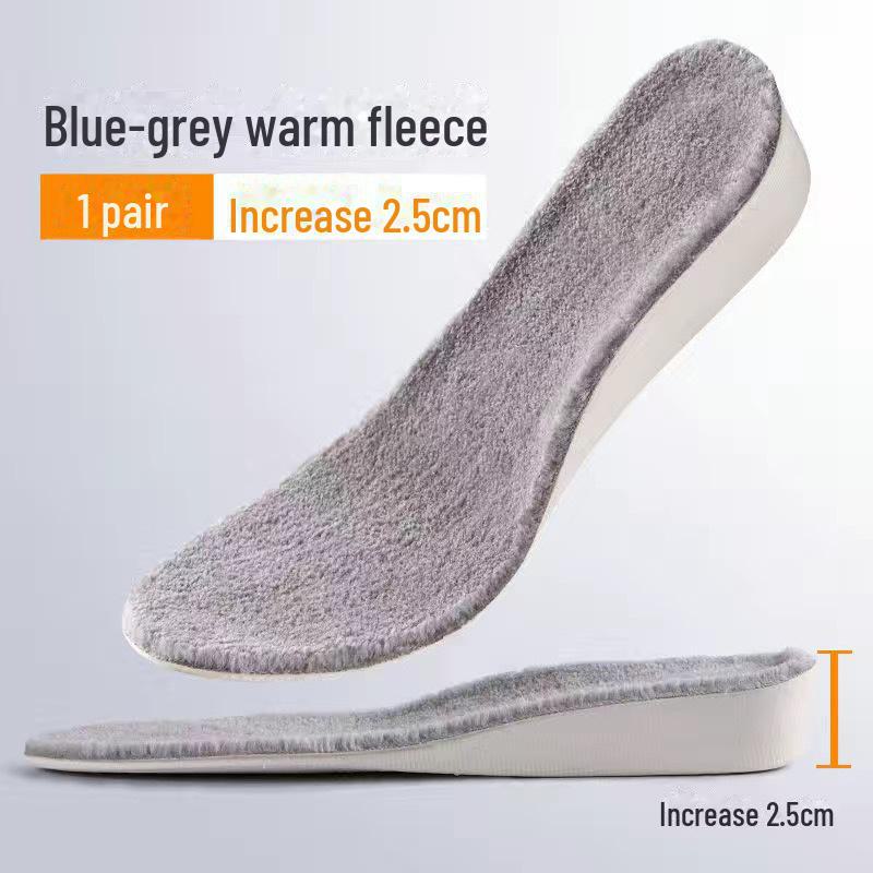 Unisex Winter Velvet Height-Increasing Insoles for Snow & Martin Boots