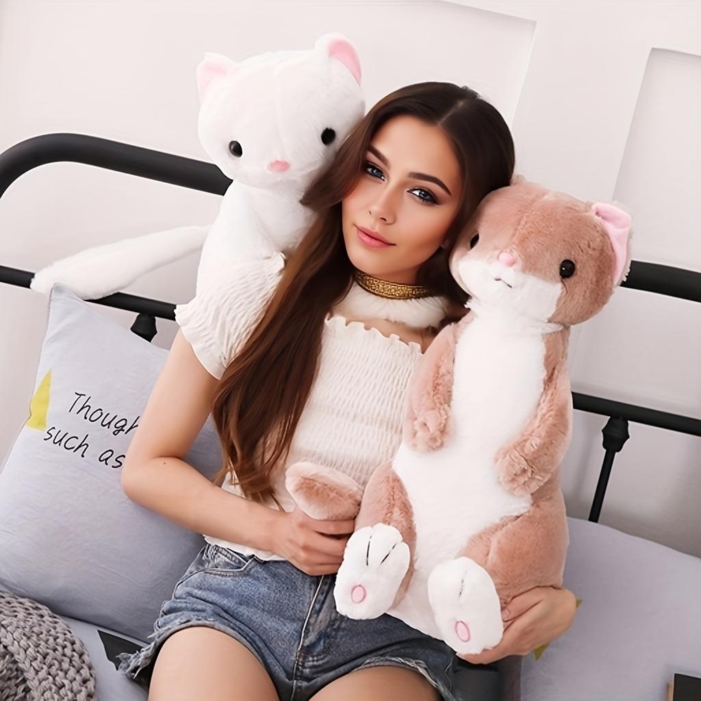 1 шт. Pet Alliance Мягкая плюшевая игрушка-хорек, Универсальная полиэстеровая подушка для домашнего декора, Идеально подходит для свадьбы, дня рождения, выпускного, Рождества