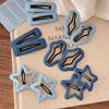 3pc Fashion Cool Denim Square Star BB Hairpin Hair Side Clips for Women Girls Korean Hair Accessories Headwear Ornament