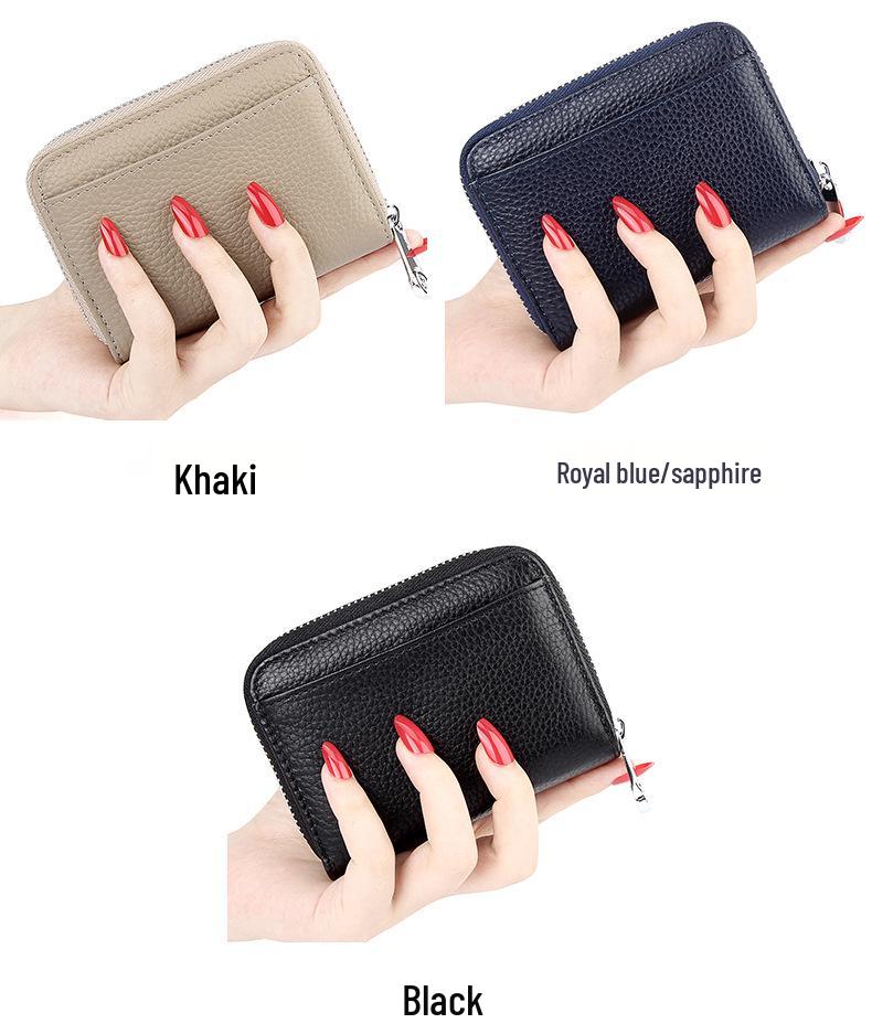 Японский RFID-кошелек-гармошка против скимминга: Кожаный держатель для карт и кошелек большой вместимости