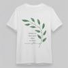 Женская свободная классическая футболка с небольшим растяжением, с принтом "Зеленый лист, Семейная любовь", Цитата, Футболка