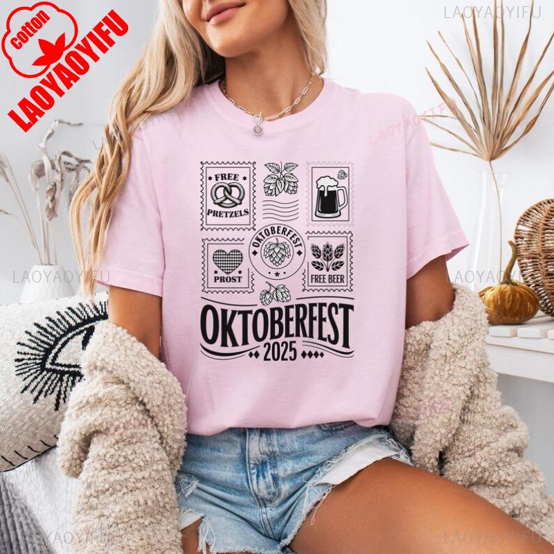 Oktoberfest Sweatshirt Gerunisex Festival 2025 Bavarian Celebration Beer Lover Gift Drinking Prost Shirt Casual Cotton Tshirt