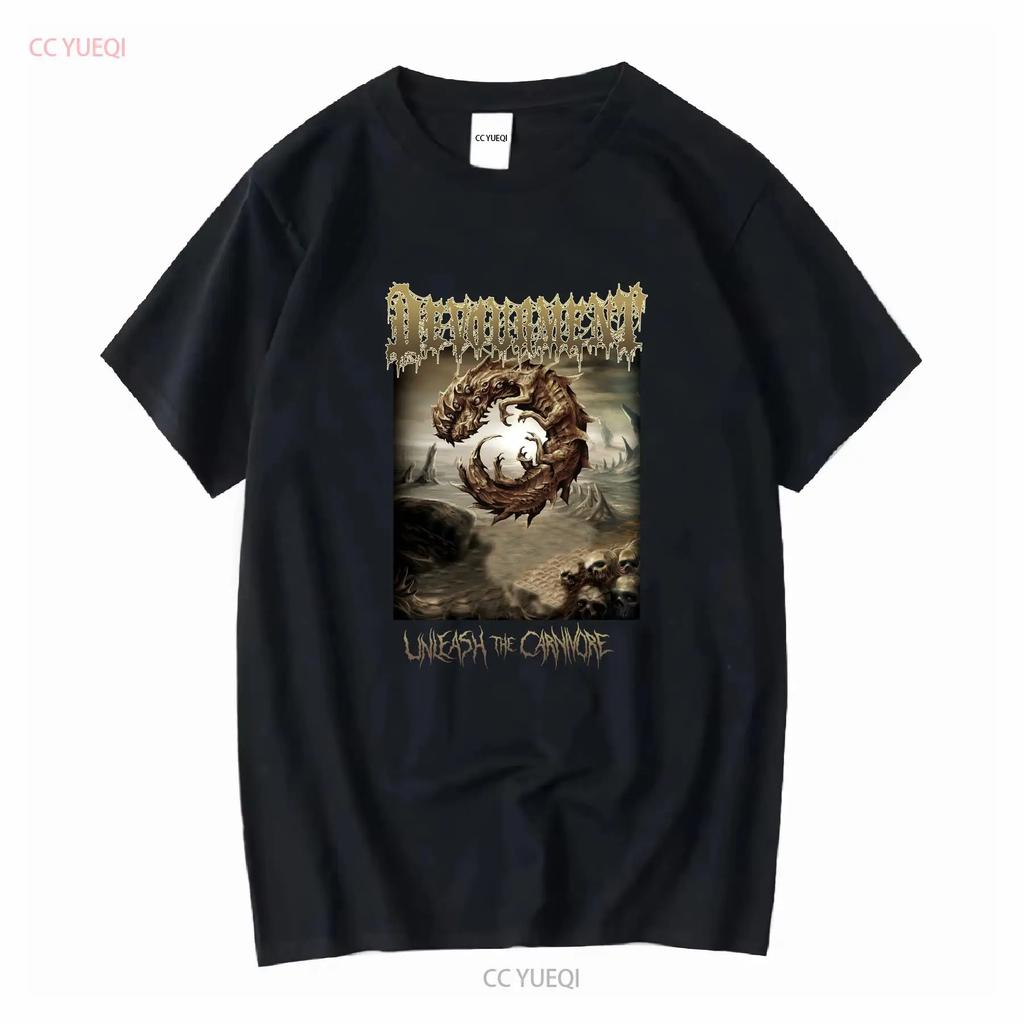 Devourment Unleash The Carnivore Футболка Черная Мужская S до 3XL PM904 винтажная Стиранная мужская Дышащая Универсальная Мягкая Унисекс Повседневная