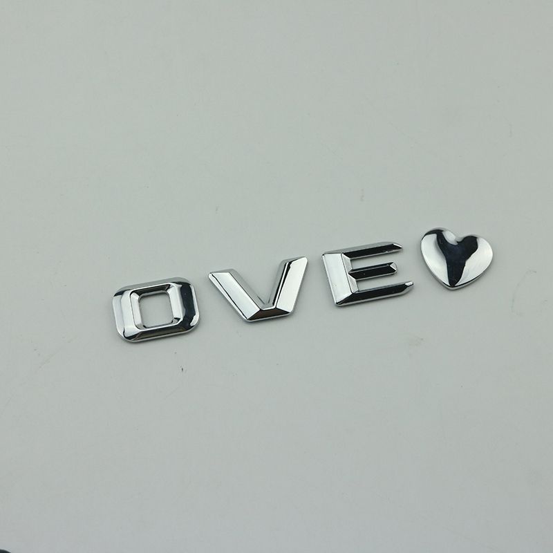 Q5A520 love confession decorative sticker A3A4A6LOVE modified car logo English letter rear tail label car sticker