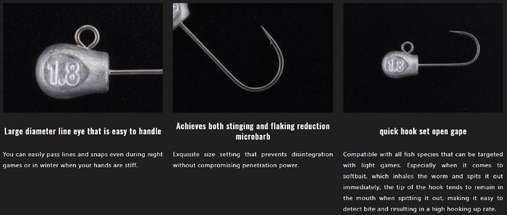 Jackall Джиг-головка LG Head Type Swim, 1,8 грамма, размер 9 5 шт./упак. (4128)