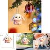 Cartoon Bunny Delightful Acrylic Ornament For Car Interior Scarf And Holder Key