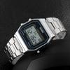 Популярный момент красивые мужские маленькие квадратные часы со стальным ремешком электронные часы модные персонализированные водонепроницаемые электронные часы