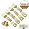 100 Sets Golden Saw Tooth Picture Frame Hangers Hanging Photo Oil Painting Mirror Hooks Hardware With Screws Sawtooth Hangers