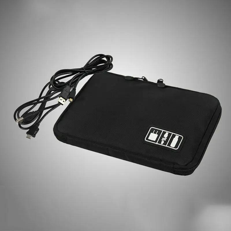 Cable Organizer Storage Bag System Kit Case USB Data Cable Earphone Wire Pen Power Bank SD Card Digital Gadget Device Travel Bag