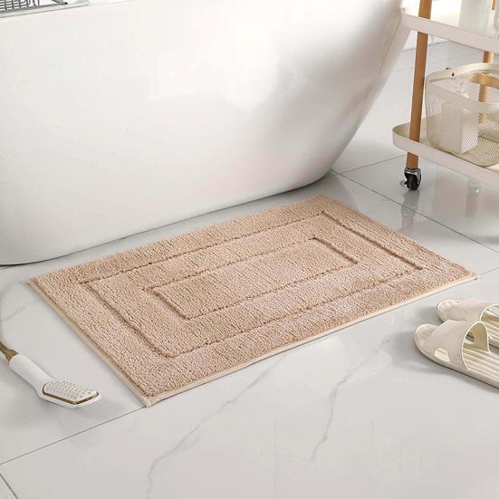 Doormat Oblong Shape Anti-slip Strong Water Absorption Foot Drying Wear-resistant Indoor Entrance Door Mat Living Room Kitchen Bathroom Entryway