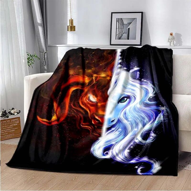 Милое розовое одеяло с единорогом, одеяло для дивана, украшение для спальни, гостиной, одеяло для кровати, одеяло для пикника, одеяло