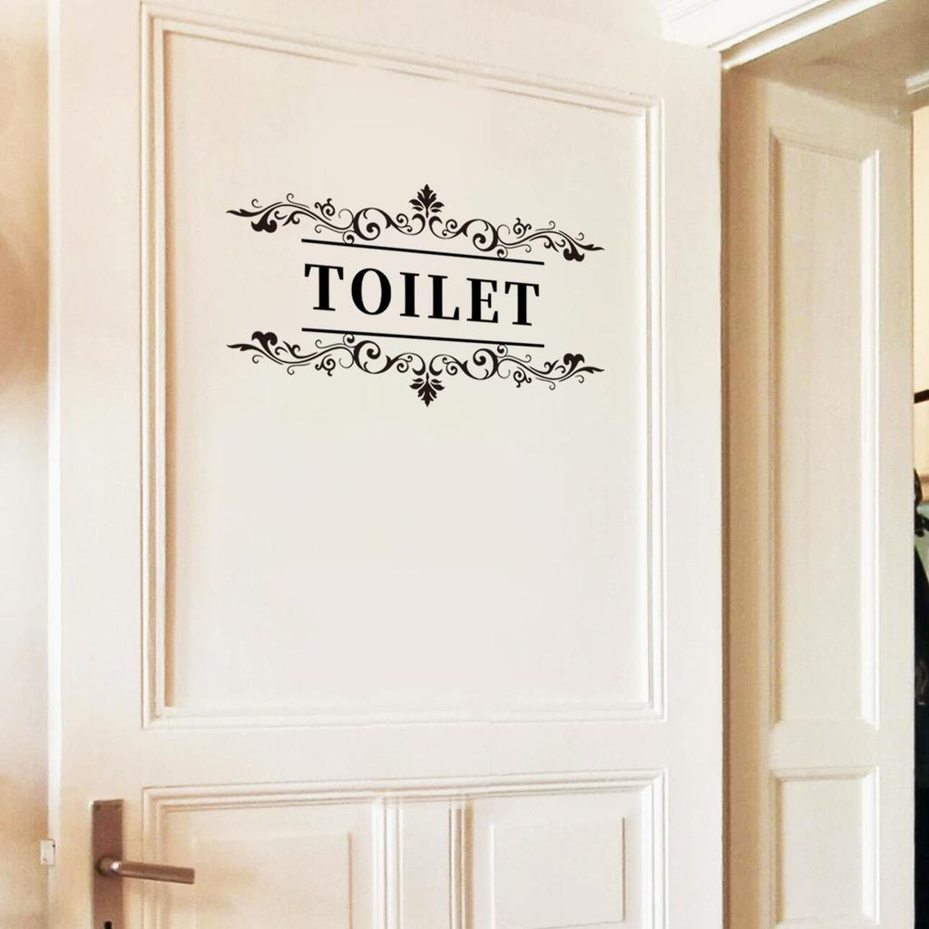 Ms8492 Креативная нарисованная вручную наклейка на дверь с английским узором, наклейка для фона в ванной комнате, наклейка для украшения дома, большое количество можно обсудить