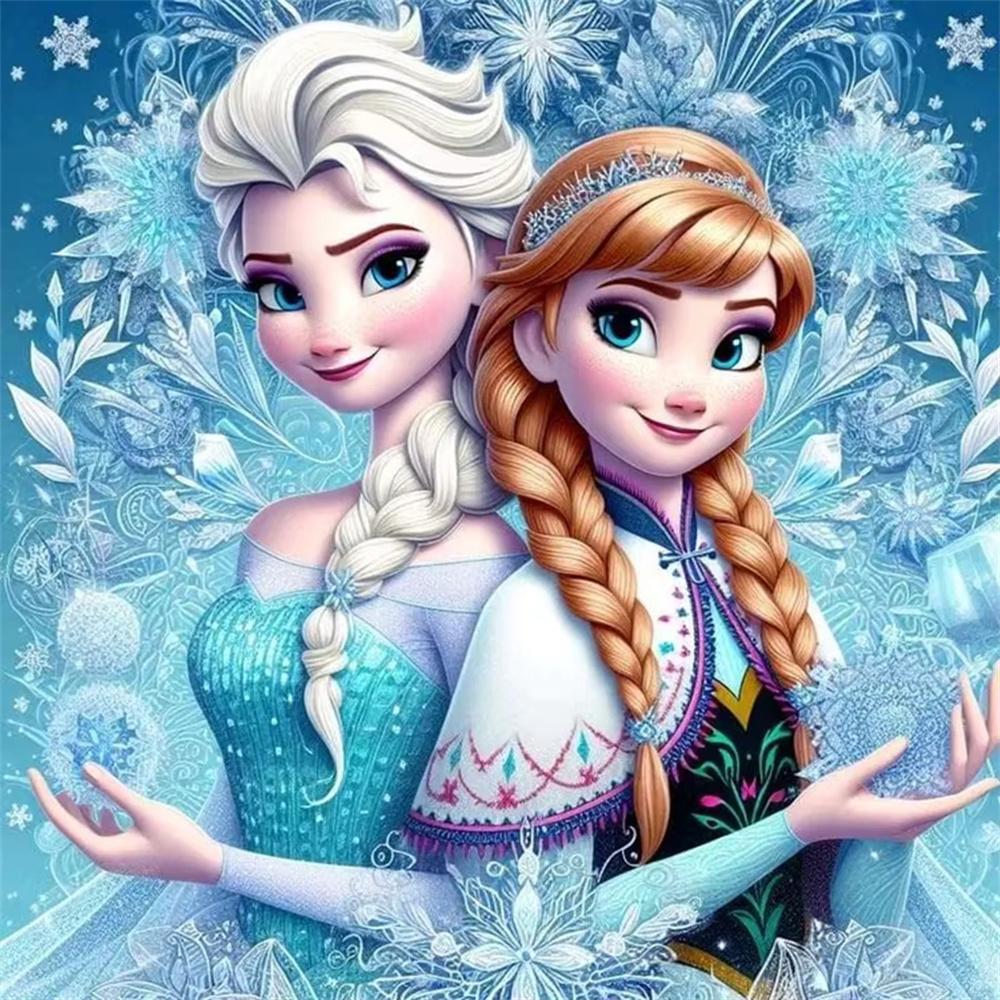 Princess Elsa Anna Diamond Painting New Full Diamond Frozen Series Bedroom Decoration Diamond Embroidery Material Pack