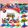 Super Mario Pull-back Kart Toy Model Display Box Interactive Racing Car For Kids