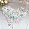 Hollow Lace Collar Detachable Lace Neckline Embroidered Flower Fake Collar Women/girls
