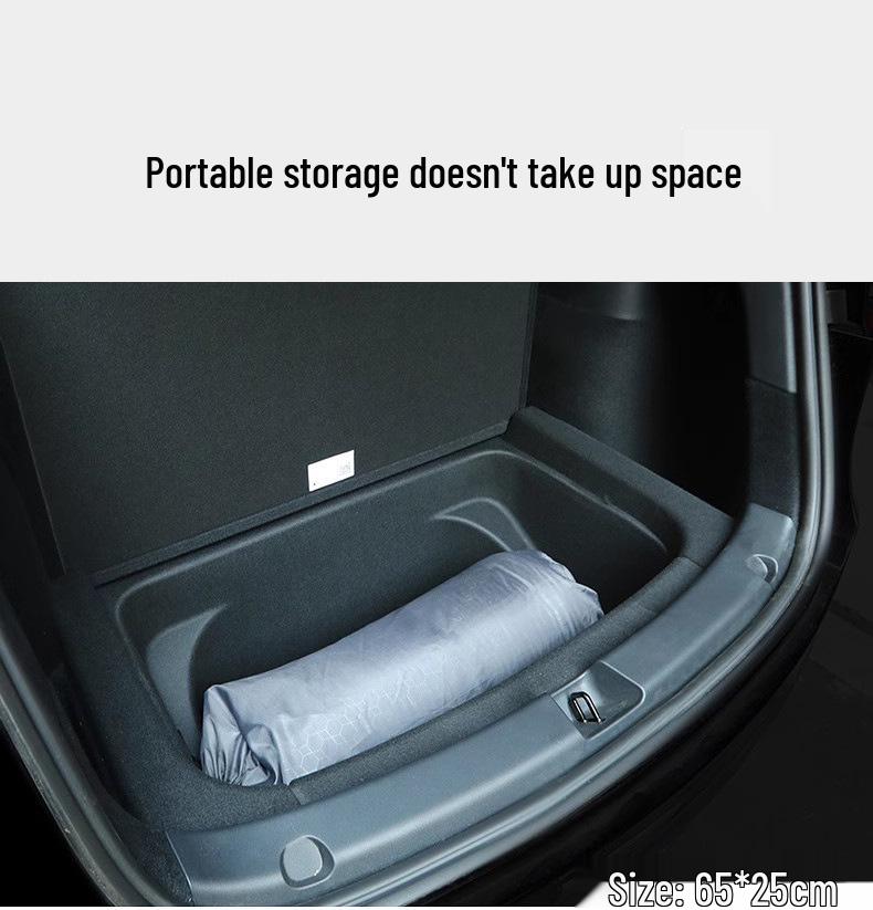 Inflatable-Free Car Mattress for Tesla Model Y/3: Rear Trunk Travel Bed for Camping
