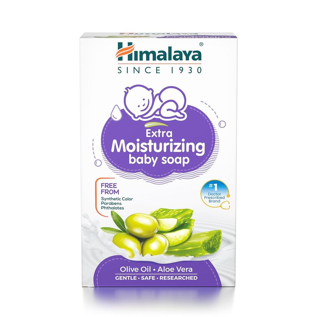 Himalaya Сверхувлажняющее детское мыло 125 г, Мягкий зимний уход за кожей новорожденных