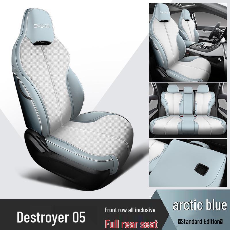 BYD Destroyer 05 Car Seat Cushion - Four Seasons, Full Surround, Five-Seat, Cartoon Design, Fits 22 Models