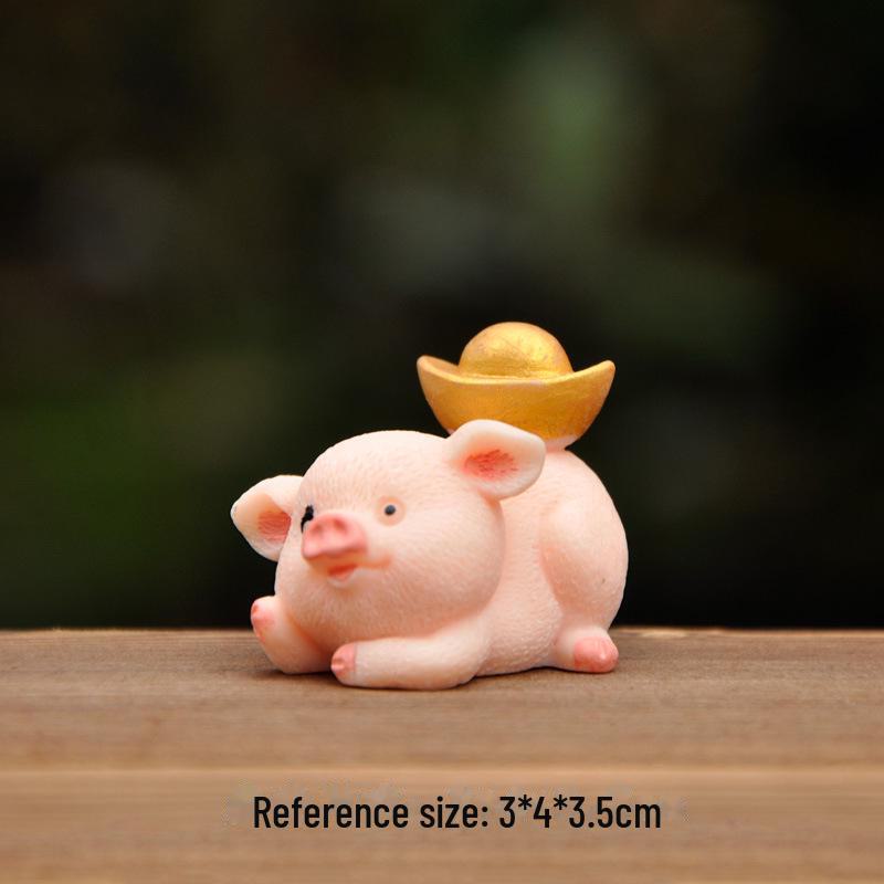 Украшение для семьи поросят из мультяшной смолы: Украшения для микроландшафта, цветочного горшка, аквариума, аквариума и торта