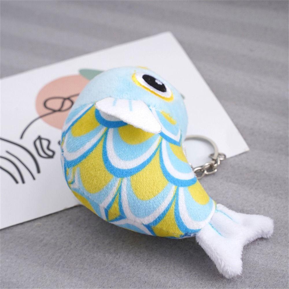 Small Jewelry Animal Doll Red Carp Plush Pendant Fish Keychain Fish Doll Plush Toy Fish Key Ring