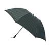 Makita Shoten Folding Mini Umbrella Striped Front X Solid Premium Koshu Made In 7193 Men's "Tie" (Tie) Green/Navy Back, Weave, Japan,