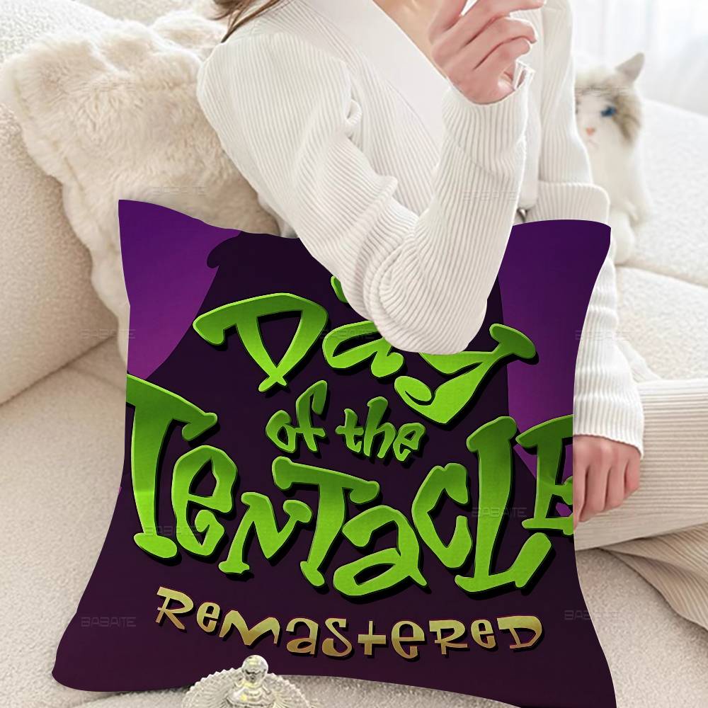 Anime Day Of The Tentacle Cushion Cover Polyester Sofa Cushions Decorative Throw Pillows Home Decoration Pillowcover