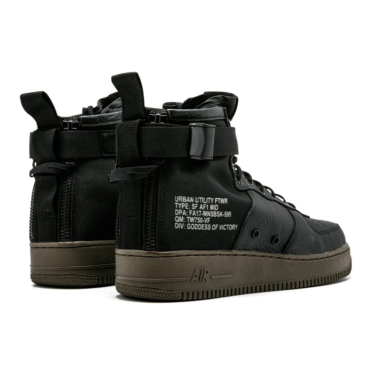 Nike Sf Air Force 1 Mid Черный Темно-ореховый 917753-002