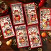 6pcs Traditional Children's Money Bag Hongbao Lucky Money Packet God of Wealth Red Pocket  Bonus