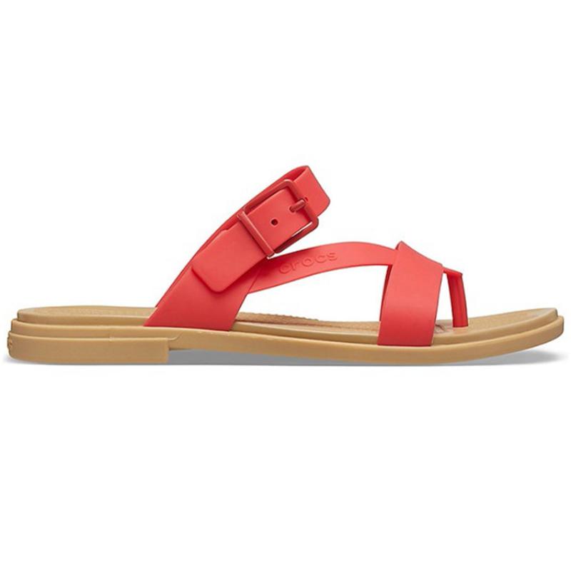 Crocs Повседневные тапочки с пламенем женские красные