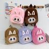 New Children's Backpack Manufacturers Wholesale Large Capacity Fluffy Backpack Rabub Plush Toys