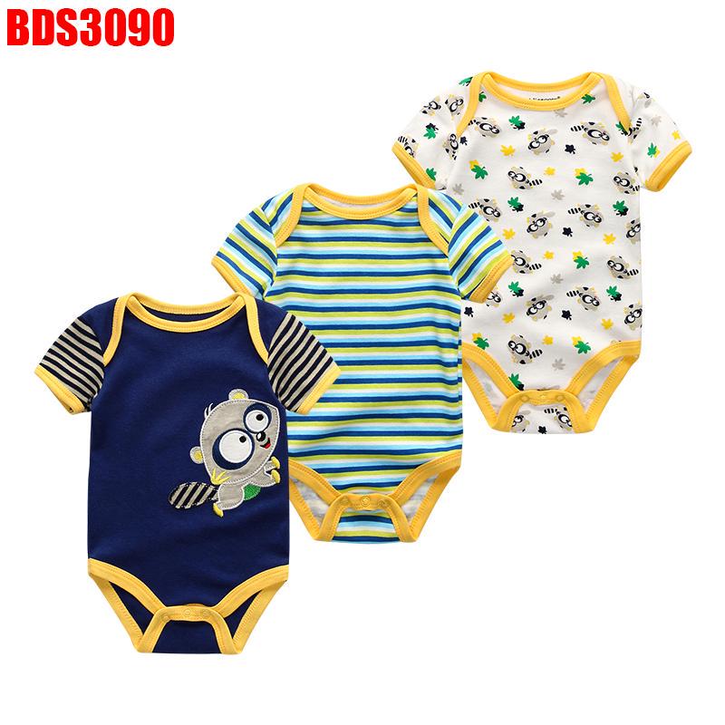 Одежда для новорожденных мальчиков и девочек, хлопковые ромперы