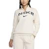 Nike Спортивная одежда Phoenix Флис Логотип FW24 Повседневная спортивная куртка-пуловер с длинным рукавом Женские куртки Бело-кремовый FV7680-104