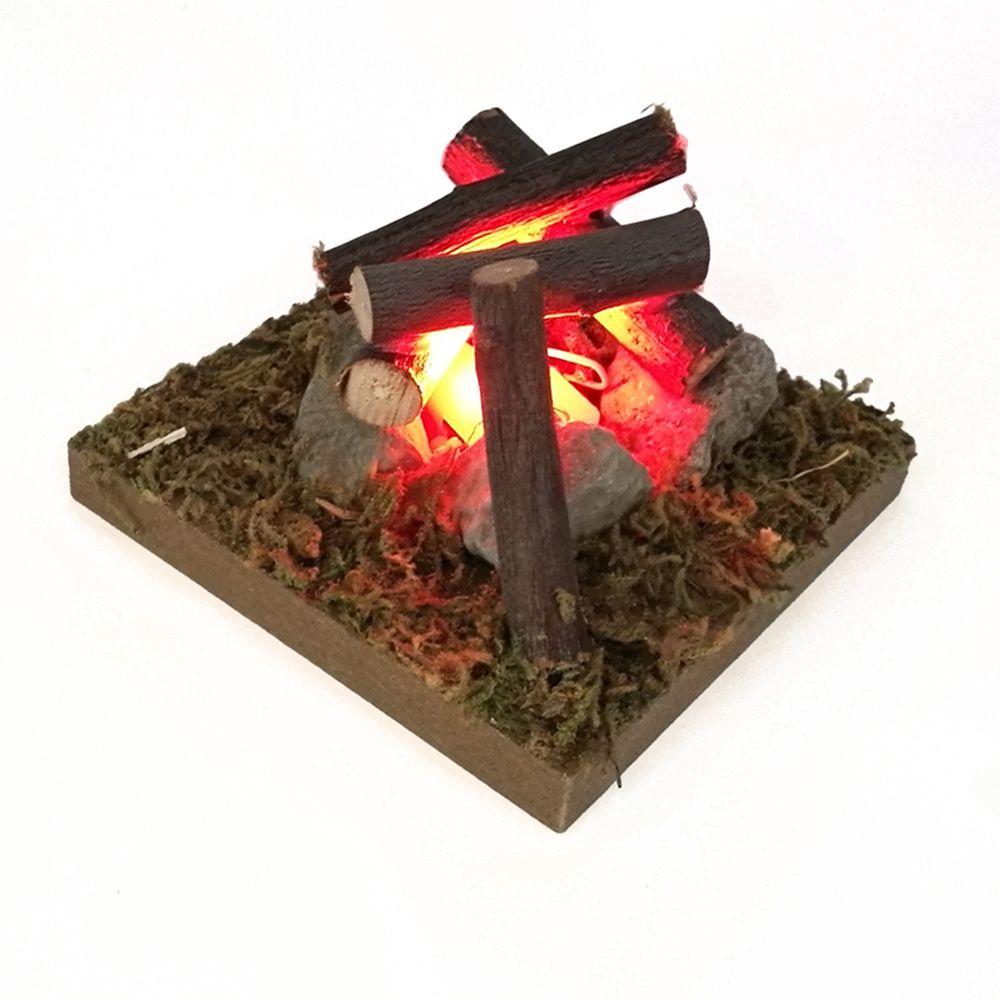 Landscape Playing House Dollhouse Bonfire Villa Scene Model Miniatures Campfire Fairy Garden Decor