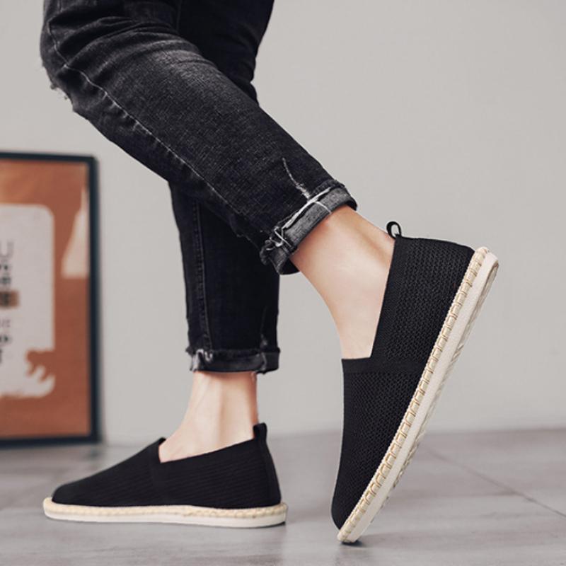 Модные летние дышащие сетчатые туфли для мужчин, качественная мужская повседневная обувь, удобные износостойкие мужские туфли без застежек Zapatos Para Hombres