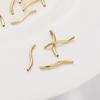 10pcs 20mm Copper S Shape Tube Beads Charm for Bracelet Necklace Earring DIY Jewelry Making