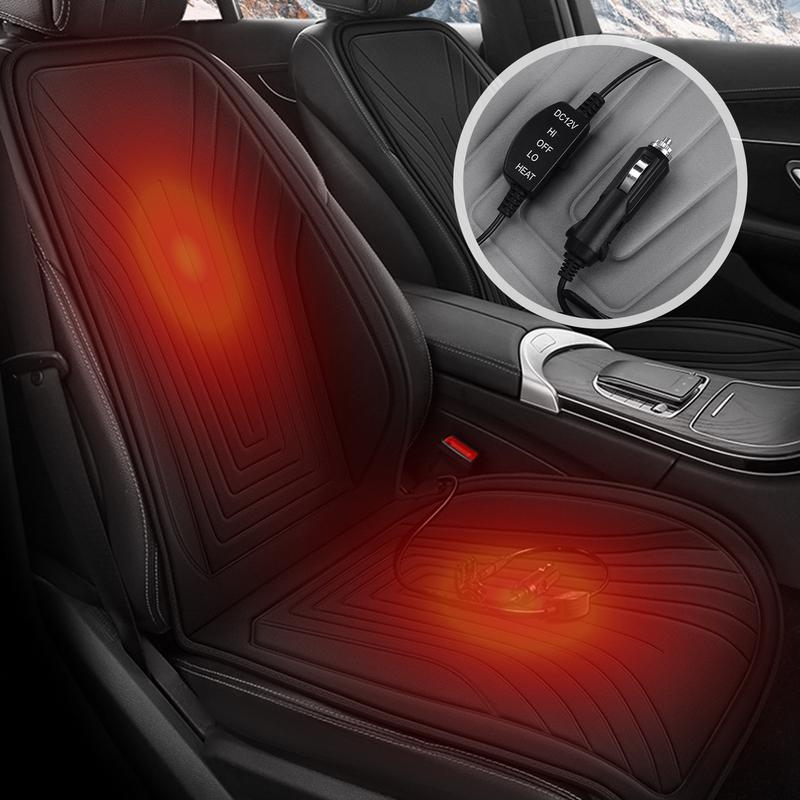 Heated Car Seat Cover 12V Seat Cushion Car Heating Cushion Winter Heated Seats Car Seat Warmer For Front/Rear Seats Cardriver