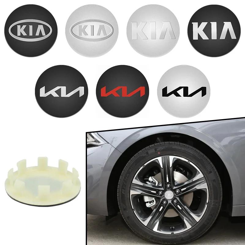AABJB1 4pcs 58MM Car Wheel Hub Center Caps 54mm 56mm For Rim Cover For KIA K3 K5 Rio Sportage Ceed 3 4 K5 Picanto Optima Sorento