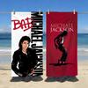 Классическое полотенце Singer M-Michael Jackson Мягкое для бассейна Подарок для путешествий Тренажерного зала Душа Кемпинга Быстросохнущее Спортивное Большое пляжное полотенце